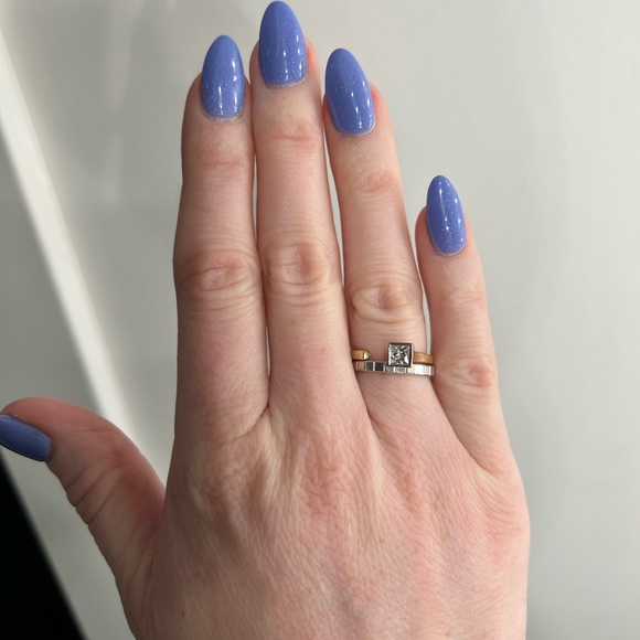 Chopard 18k Ice Cube Ring & 2 Diamond Wrap Stacking 10k rings - Picture 3 of 8